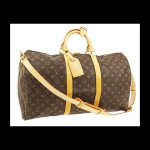 ‼️ AUTHENTIC! Louis Vuitton Keepall 50 Bandouliere
